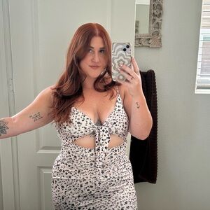 Leopard animal print long maxi dress